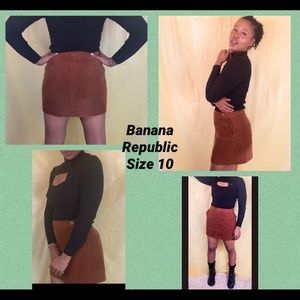 Banana Republic Size 10 Corduroy Skirt